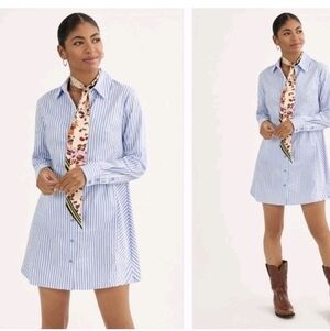 Cabi 6706 Blue Button Down Shirt Tunic Dress XS New in package